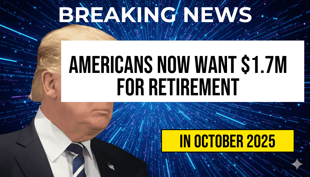 Americans Now Believe a $1.7 Million Retirement Savings Is Needed for Comfort